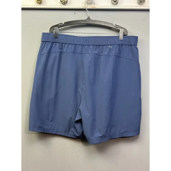 Soybu Shorts Mens XL Blue Active Athletic Recycled Polyester Spandex Zip Pockets - Picture 2 of 10